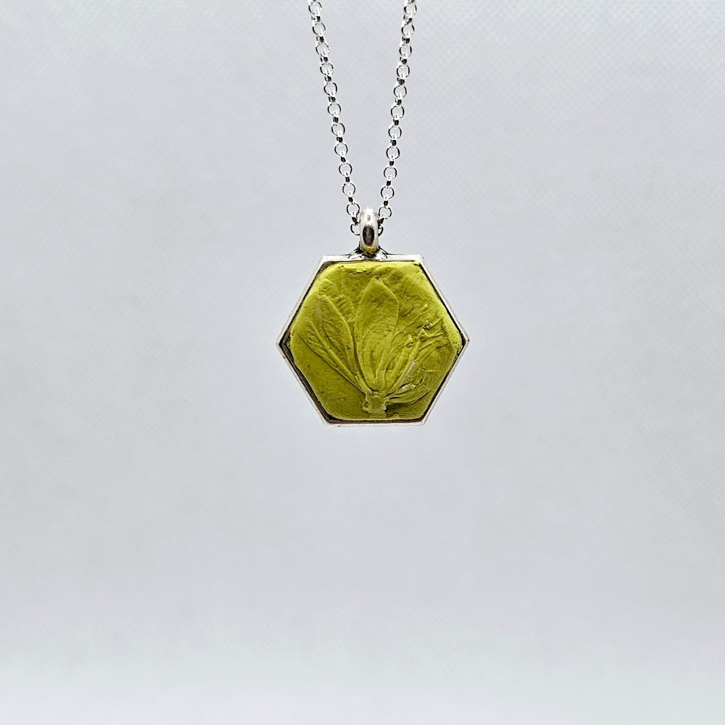 Hexagon Botanical Necklace