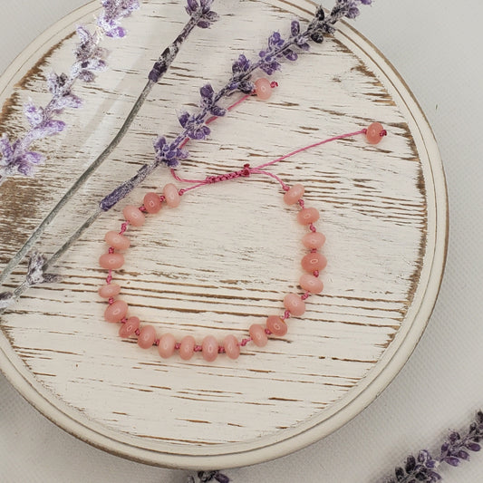 Peach Moonstone Bracelet